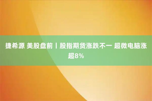 捷希源 美股盘前丨股指期货涨跌不一 超微电脑涨超8%